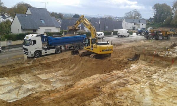Terrassement de logements à Quimper.
  8300 m3 de ... – Image 3