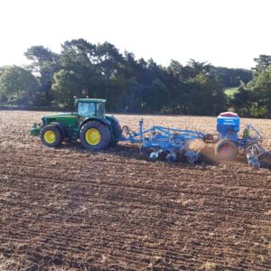 Semis de couverts vegetaux - Travaux agricoles