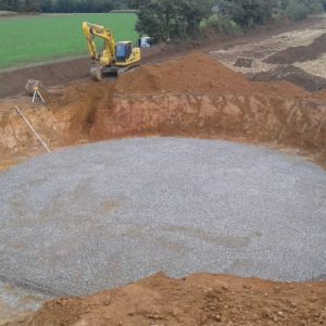 Terrassement dune fosse de 900m3 - Travaux publics