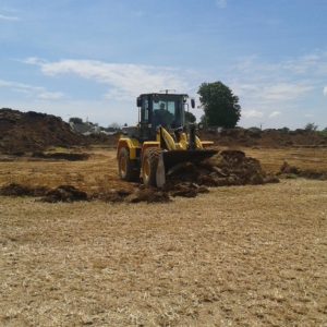 Terrassement dune plate forme commerciale de 4500 - Travaux publics