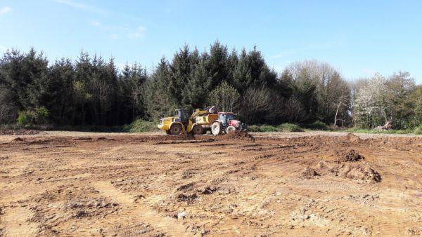 Terrassement dune porcherie a Tremeven 9000m2 d - Terrassement d'une porcherie à Tremeven. 9000m2 d...