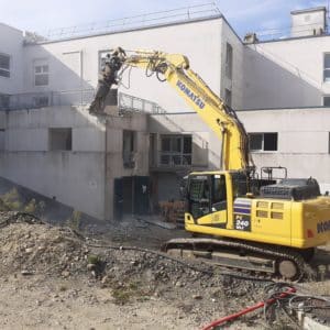 Demolition des anciennes cuisines a lEHPAD la FON - Accueil