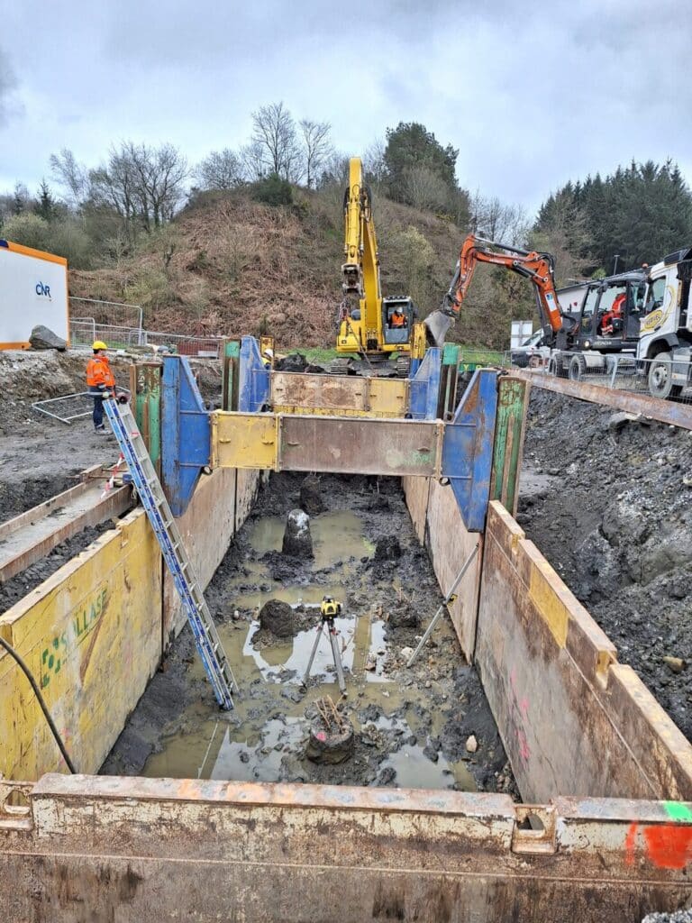 Terrassement et pose de blindage (1)